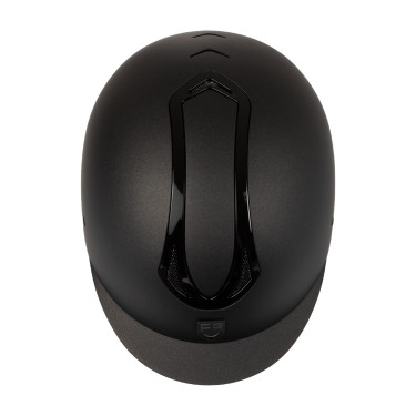 Casco unisex Equestro Azael con rueda trasera con EN 1384-2023 Negro / negro brillo Casco unisex Equestro Azael con rueda trasera con EN 1384-2023 Negro / negro brillo