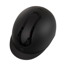 Casco unisex Equestro Azael con rueda trasera con EN 1384-2023 Negro / negro brillo Casco unisex Equestro Azael con rueda trasera con EN 1384-2023 Negro / negro brillo