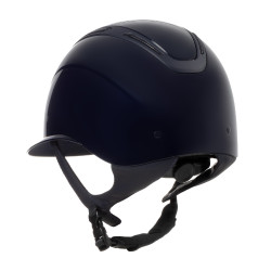 Casco para mujer Equestro Apocalypse con carcasa brillante homologado EN 1384-2023 Azúl marino / azúl marino