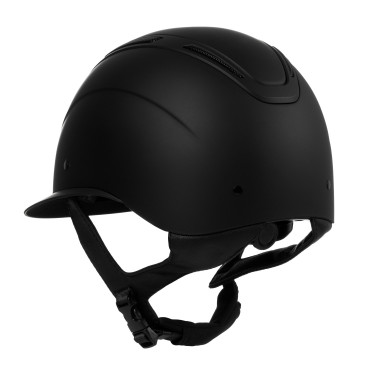Casco para mujer Equestro Apocalypse con carcasa mate homologado EN 1384-2023 Negro / negro