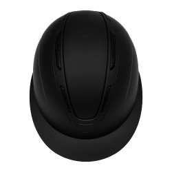 Casco para mujer Equestro Apocalypse con carcasa mate homologado EN 1384-2023 Negro / negro