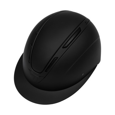 Casco para mujer Equestro Apocalypse con carcasa mate homologado EN 1384-2023 Negro / negro