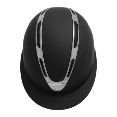 Casco para mujer Equestro Apocalypse con carcasa mate homologado EN 1384-2023 Negro / gunmetal