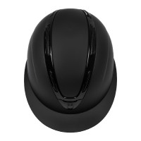Casco para mujer Equestro Apocalypse con carcasa mate homologado EN 1384-2023 Negro / negro