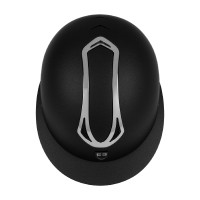 Casco de mujer Equestro con visera ancha homologado EN 1384-2023 Negro / gunmetal