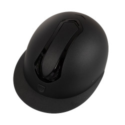 Casco de mujer Equestro con visera ancha homologado EN 1384-2023 Negro / negro brillante Casco de mujer Equestro con visera ancha homologado EN 1384-2023 Negro / negro brillante