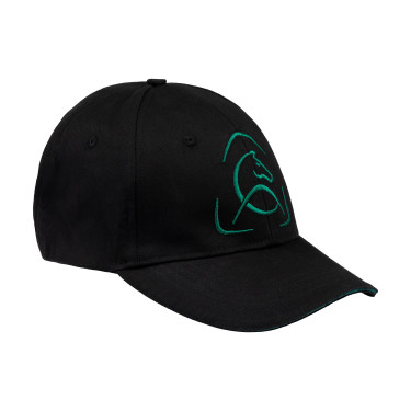 Gorra de béisbol unisex Acavallo Negro Gorra de béisbol unisex Acavallo Negro
