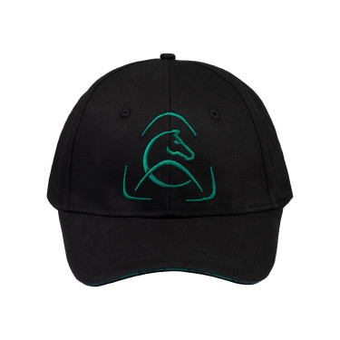Gorra de béisbol unisex Acavallo Negro Gorra de béisbol unisex Acavallo Negro