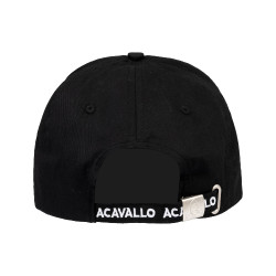Gorra de béisbol unisex Acavallo Negro Gorra de béisbol unisex Acavallo Negro