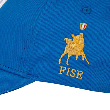 Gorra unisex Equestro x FISE Azul de Savoie