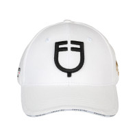 Gorra unisex Equestro x FISE Blanco