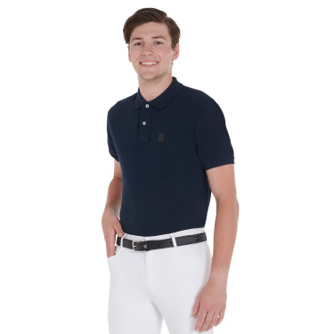 Cinturón elástico de cuero Equestro Negro