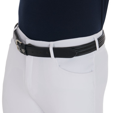 Cinturón elástico de cuero Equestro Negro