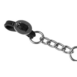 Cadena de muserola western Lakota de níquel Negro