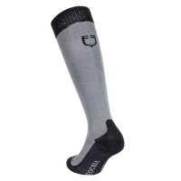 Calcetines unisex Equestro Basic de tejido técnico Asfalto / negro