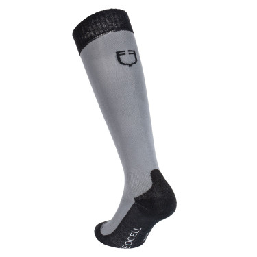 Calcetines unisex Equestro Basic de tejido técnico Asfalto / negro Calcetines unisex Equestro Basic de tejido técnico Asfalto / negro