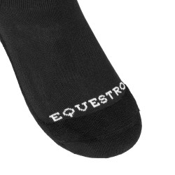 Calcetines unisex Equestro Basic de tejido técnico Negro / blanco