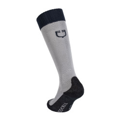 Calcetines unisex Equestro Basic de tejido técnico Gris escarchado / azul marino blazer Calcetines unisex Equestro Basic de tejido técnico Gris escarchado / azul marino blazer