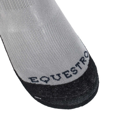 Calcetines unisex Equestro Basic de tejido técnico Gris escarchado / azul marino blazer Calcetines unisex Equestro Basic de tejido técnico Gris escarchado / azul marino blazer