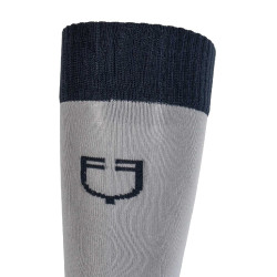 Calcetines unisex Equestro Basic de tejido técnico Gris escarchado / azul marino blazer Calcetines unisex Equestro Basic de tejido técnico Gris escarchado / azul marino blazer