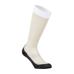 Calcetines unisex Equestro Basic de tejido técnico Oxford tostado / blanco Beige Calcetines unisex Equestro Basic de tejido técnico Oxford tostado / blanco Beige