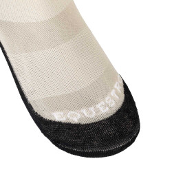 Calcetines unisex Equestro Basic de tejido técnico Oxford tostado / blanco Beige Calcetines unisex Equestro Basic de tejido técnico Oxford tostado / blanco Beige