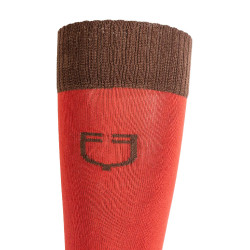 Calcetines unisex Equestro Basic de tejido técnico Redwood / marrón