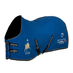 Manta de cuadra Equestro x FISE de tejido panal de abeja Azul de Savoie
