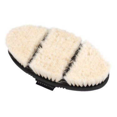 Cepillo de cuidado Equestro flexible con cerdas suaves Natural Marrón Cepillo de cuidado Equestro flexible con cerdas suaves Natural Marrón