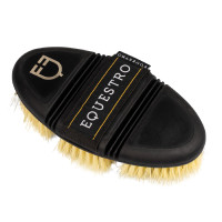 Cepillo de cuidado Equestro flexible para el cepillado Natural Marrón