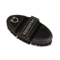Cepillo Equestro flexible con cerdas cortas sintéticas Negro