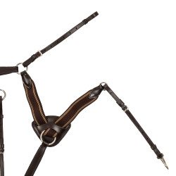 Pechopetral Supreme de 5 puntos Marrón oscuro