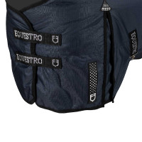 Manta de exterior Equestro Nevada 250 g de tejido ripstop Marino Azul marino Manta de exterior Equestro Nevada 250 g de tejido ripstop Marino Azul marino