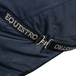 Manta de exterior Equestro Nevada 250 g de tejido ripstop Marino Azul marino