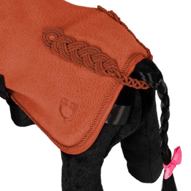 Manta polar Equestro para caballo de juguete Rojo ladrillo