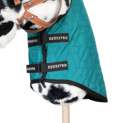 Manta para hobby horse Equestro Cian oscuro