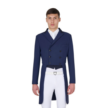Frac de doma para hombre Equestro en tejido técnico Americana marina Azul marino Frac de doma para hombre Equestro en tejido técnico Americana marina Azul marino