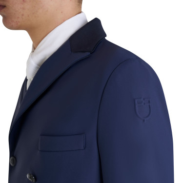 Frac de doma para hombre Equestro en tejido técnico Americana marina Azul marino Frac de doma para hombre Equestro en tejido técnico Americana marina Azul marino