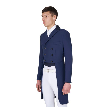 Frac de doma para hombre Equestro en tejido técnico Americana marina Azul marino Frac de doma para hombre Equestro en tejido técnico Americana marina Azul marino