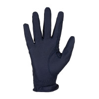 Guantes unisex Equestro acolchados de cuero sintético con cierre autoadherente Marino Azul marino