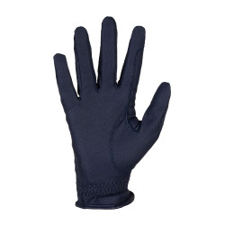 Guantes unisex Equestro acolchados de cuero sintético con cierre autoadherente Marino Azul marino