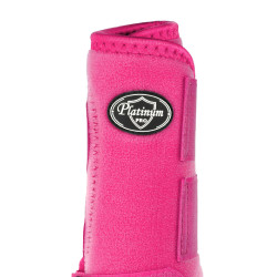 Protectores delanteros western Platinum Pro Star Anatomic Fucsia Rosa