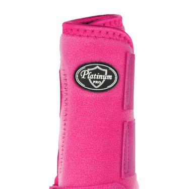 Protectores delanteros western Platinum Pro Star Anatomic Fucsia Rosa
