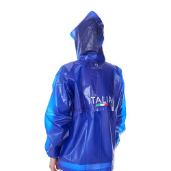 Impermeable unisex Equestro x FISE Azul de Savoie