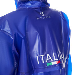 Impermeable unisex Equestro x FISE Azul de Savoie