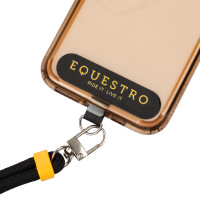Correa ajustable Equestro para teléfono móvil Negro / amarillo