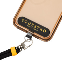 Correa ajustable Equestro para teléfono móvil Negro / amarillo
