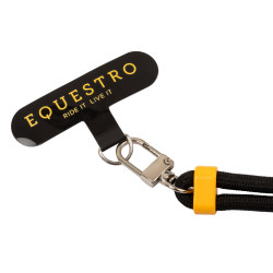 Correa ajustable Equestro para teléfono móvil Negro / amarillo