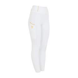 Legging para mujer Equestro ligero de corte slim Blanco
