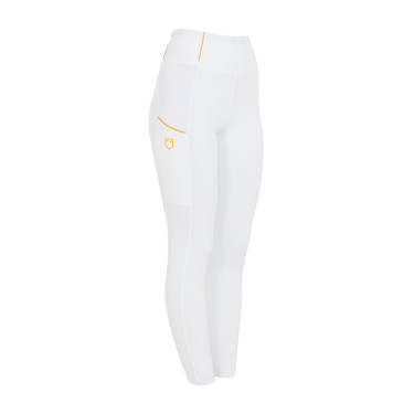 Legging para mujer Equestro ligero de corte slim Blanco